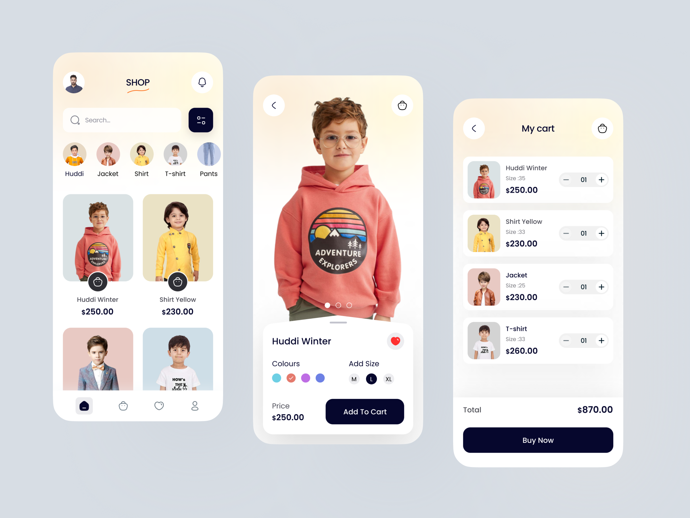 Concept Design – Baby shop